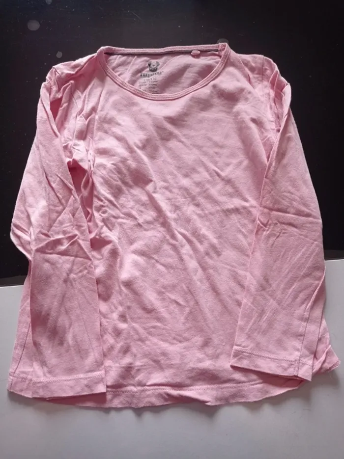 T-shirt manche longue rose