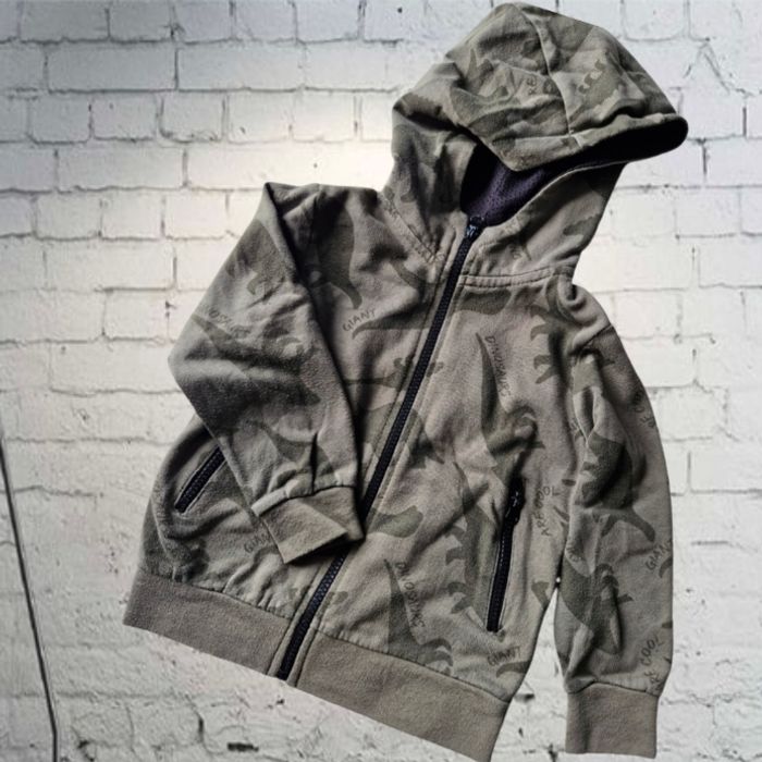 Très belle veste à capuche dinosaures