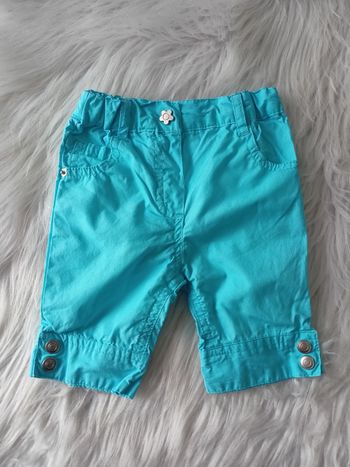 Pantacourt turquoise in extenso 6mois- 67cm N*0701