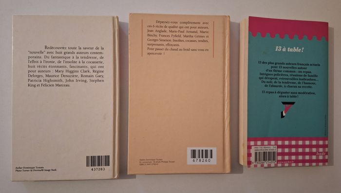 Lot de 3 livres de nouvelles insolites, tendres et étonnantes - photo numéro 5