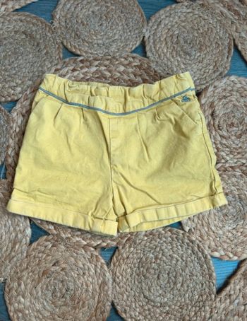 Short jaune Obaïbi 18 mois