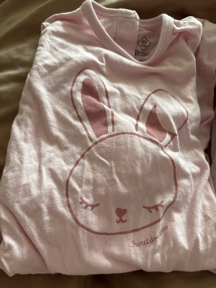 Lot de 3 pyjamas fin fille 6 mois - photo numéro 4