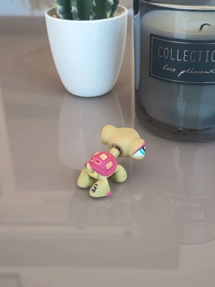Littlest Pet Shop #1310 green and coral turtle - photo numéro 2