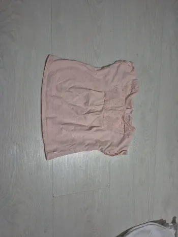 T-shirt rose manches courtes 18M