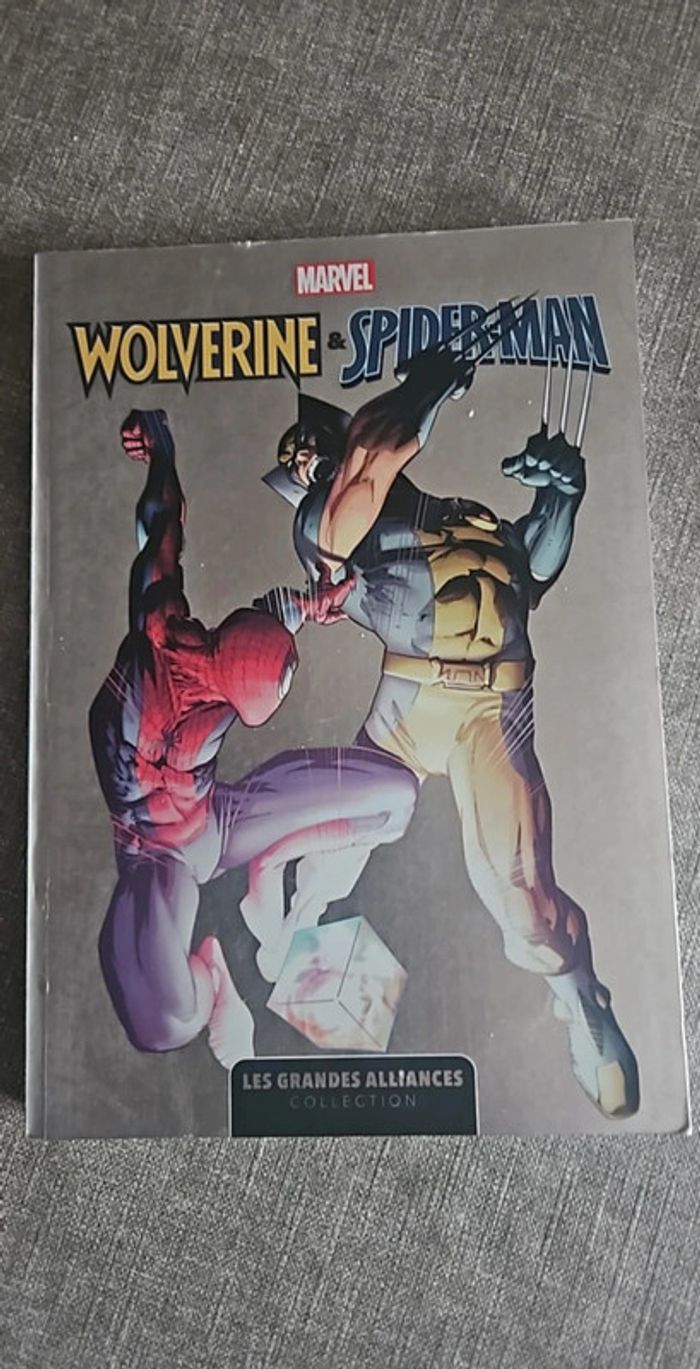 Livre marvel wolverine et spiderman