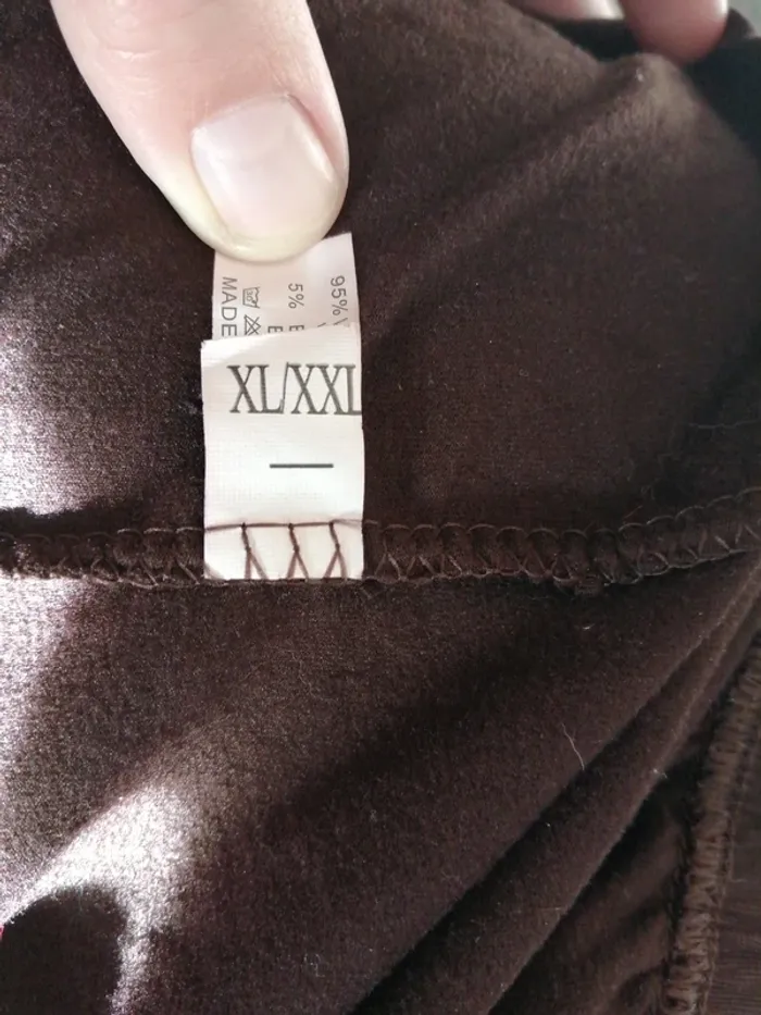 Legging marron avec strass doré / sans marque / (XL-XXL) - photo numéro 7