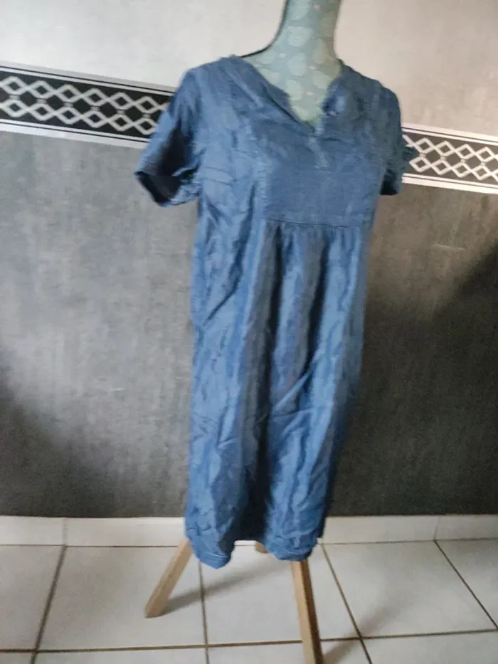 Tunique manche courte femme léger longue - photo numéro 3