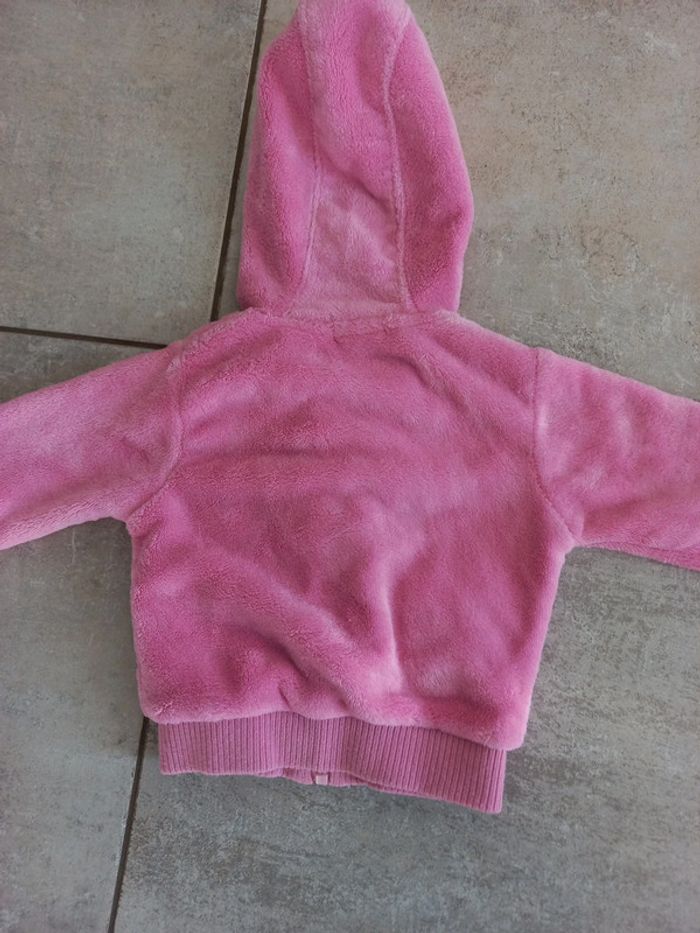 Veste polaire chaude rose 12 mois Tissaia - photo numéro 3