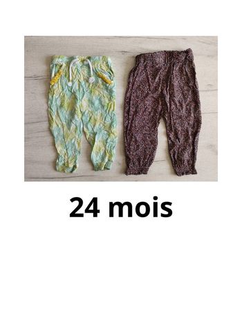 Lot 24 mois pantalons fluides