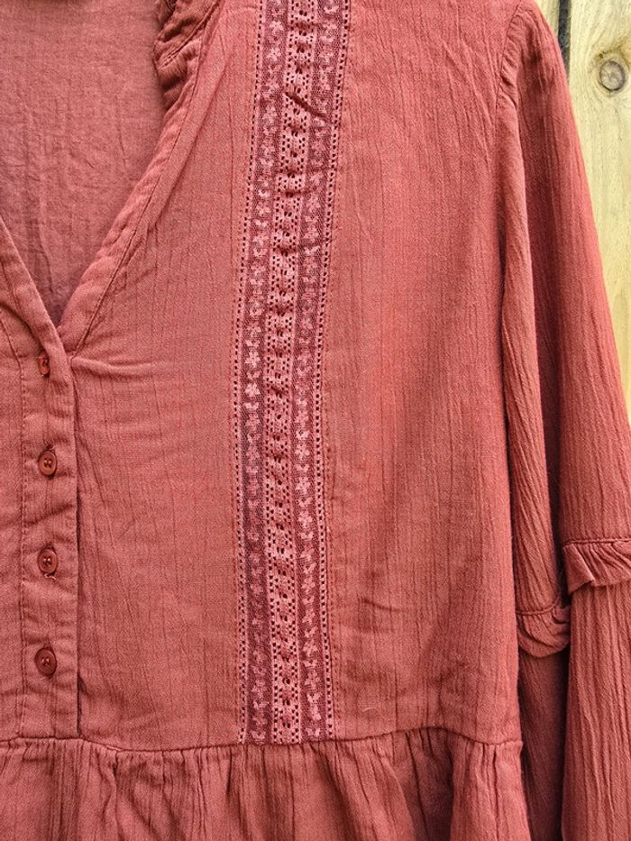 Robe en gaze de coton 🍒pimkie🍒taille 42/44 - photo numéro 7