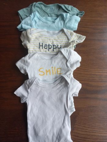 Lot de 5 bodies manches courtes