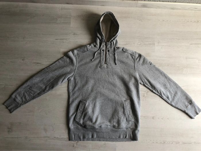 Sweat-shirt gris clair à capuche avec poches « harris wilson » T L - photo numéro 3