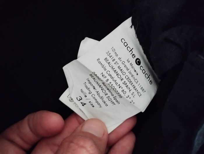 Jean noir Cache cache T34 - photo numéro 7