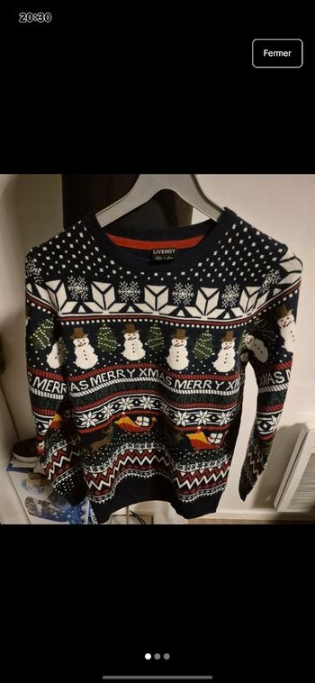 Pull noel homme taille S