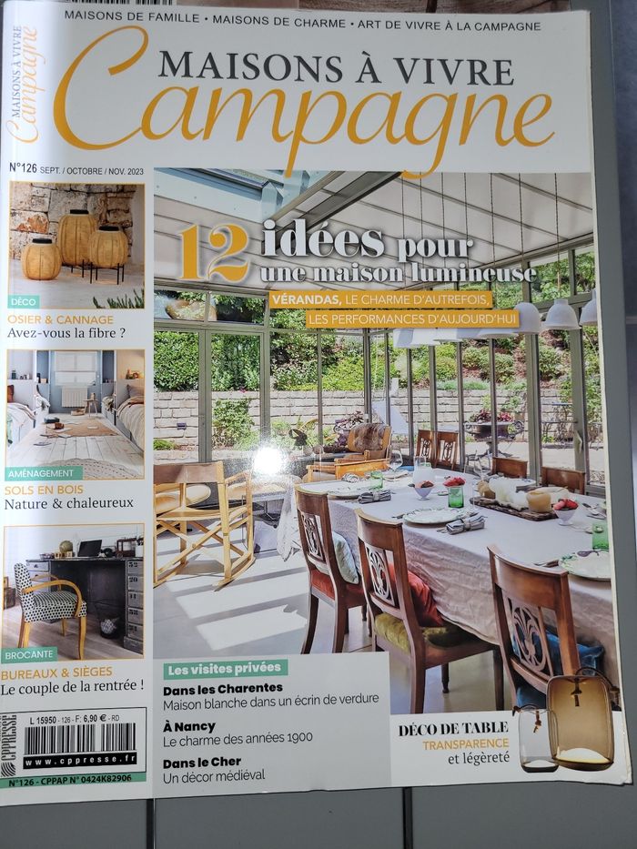 Lot de 2 magazines campagne décoration et maisons à vivre campagne bon état - photo numéro 2