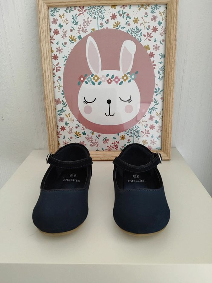 Ballerines bleues marines taille 21 Obaibi - photo numéro 3