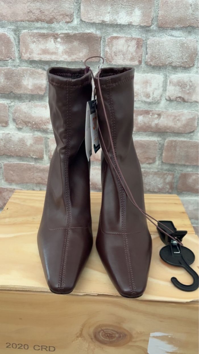 Chaussure à talon marron - photo numéro 2