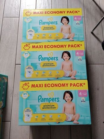 Couches Pampers premium protection taille 4