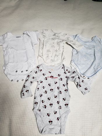 Lot de 4 bodies taille 3mois