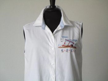 Blouse vintage plage 38 TBE