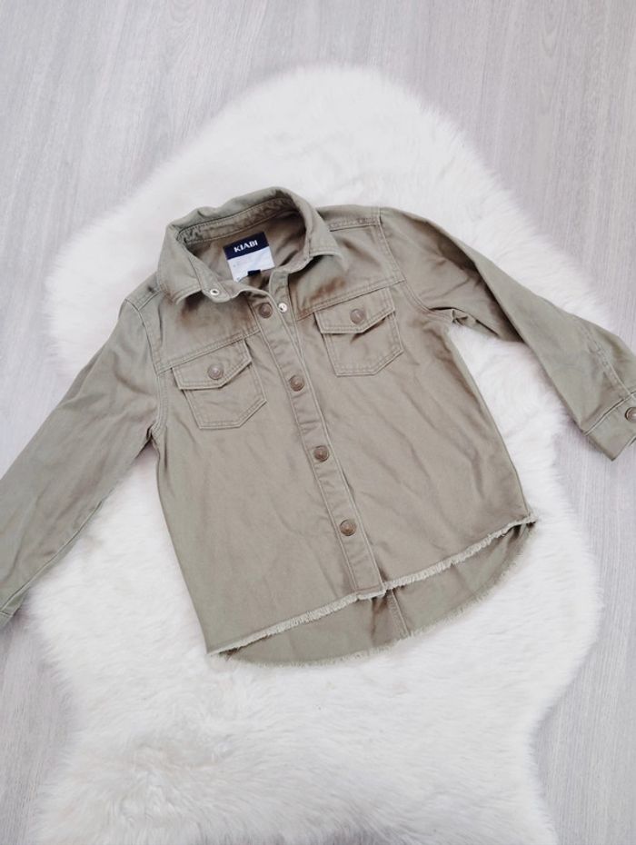 Veste en jean Kaki