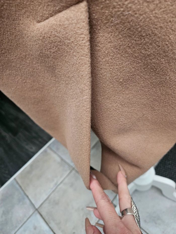 Zara manteau long marron clair taille L - photo numéro 7