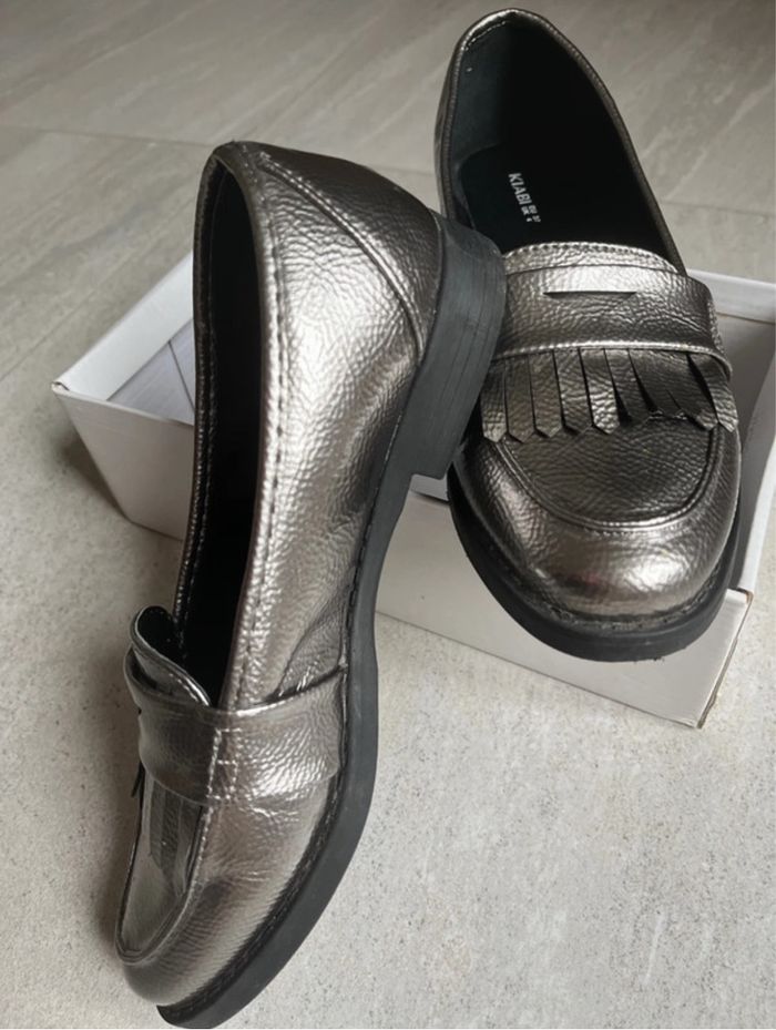 Mocassins gris argenté - photo numéro 7