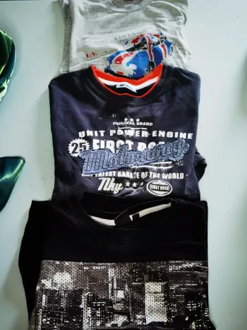 D3666 - lot de 3 tee-shirts garçon 10 ans