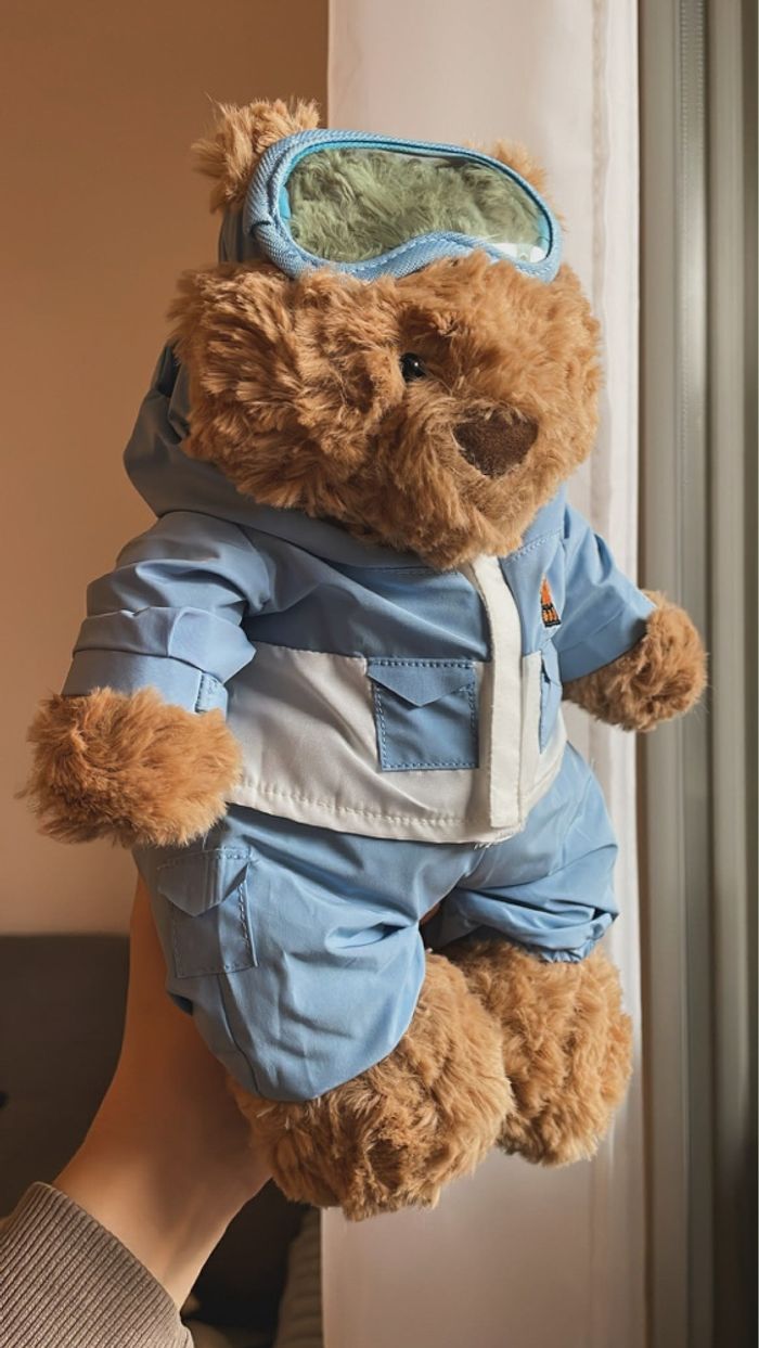 Peluche Jellycat Bartholomew Bear suit Snow - photo numéro 7