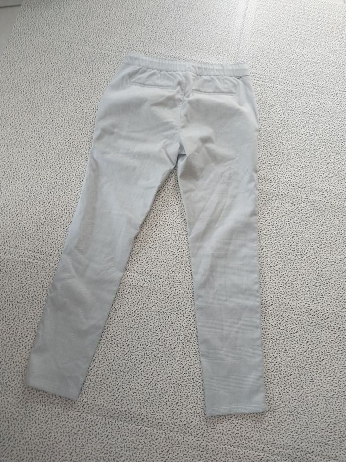 pantalon jules homme slim gris clair carreaux chic taille m - photo numéro 2