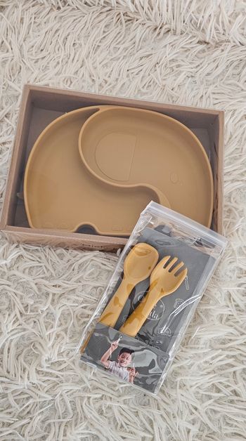 Ensemble repas bébé en silicone Neuf