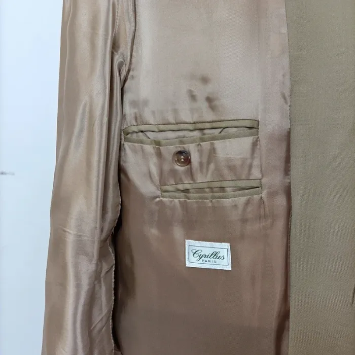 Ensemble costume veste + pantalon kaki - 52 estimé A483 - photo numéro 12
