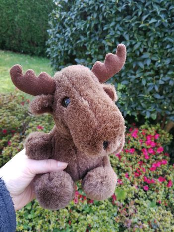 Peluche Renne marron 20 cm