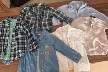 Lot de 6 chemises bébé taille 18 24 mois