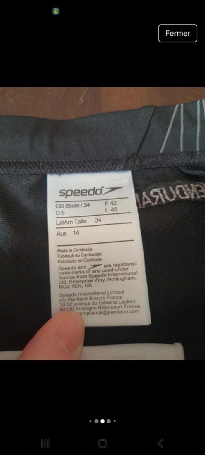 Maillot de bain homme Speedo fr 42 it 48 noir - photo numéro 4