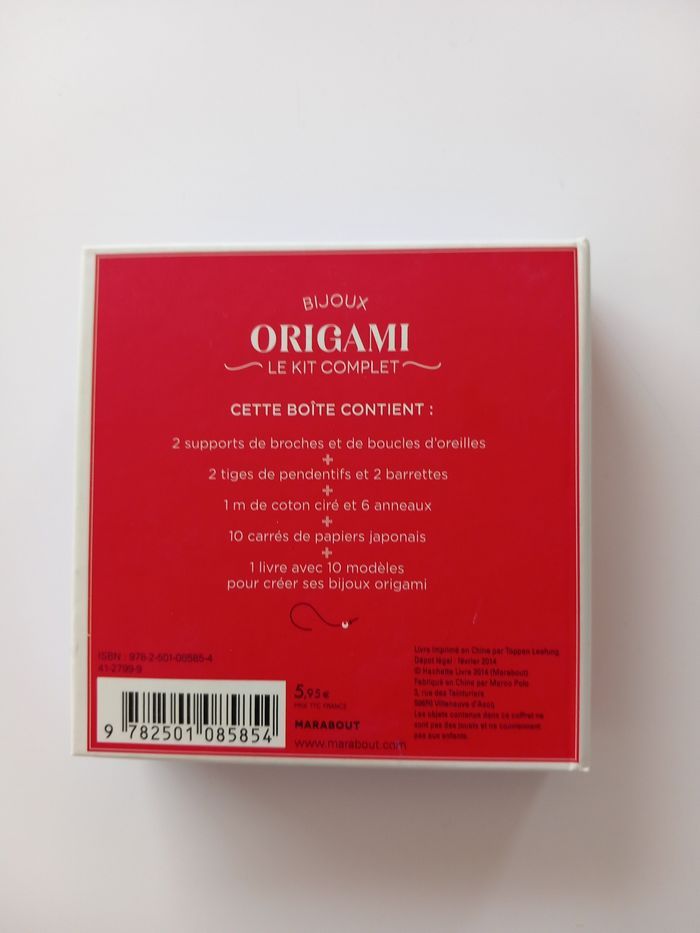 Kit bijoux orgami - photo numéro 2