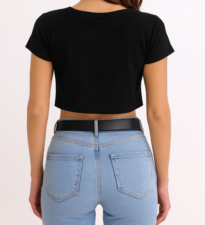 Top imprimé court femme Taille unique - photo numéro 2