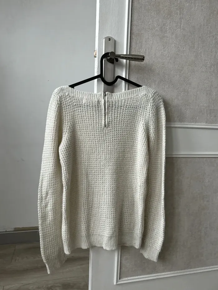 Pull blanc - photo numéro 3