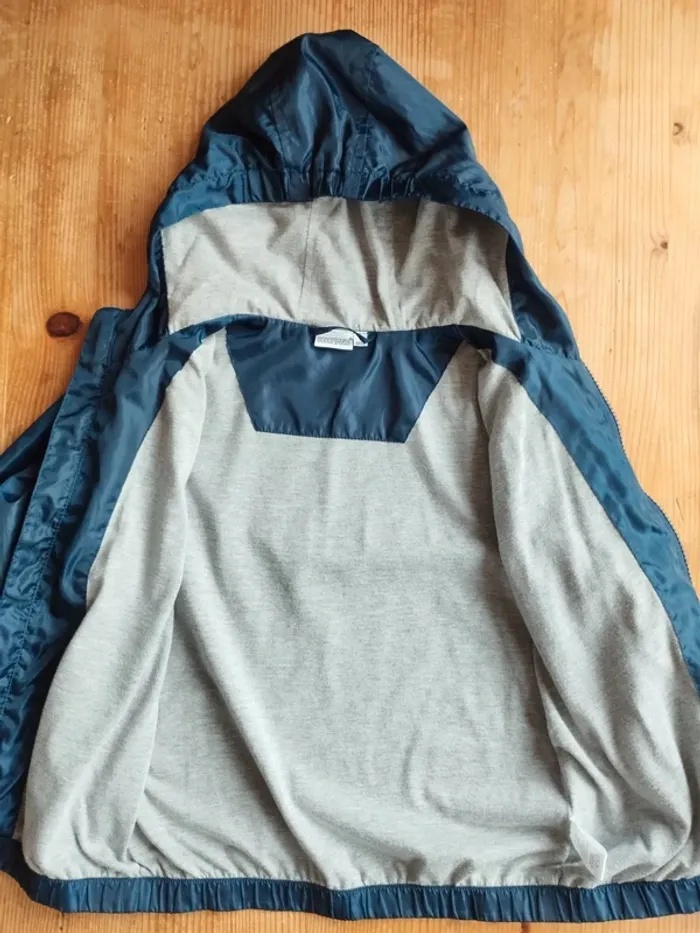Blouson Enfant 6 Ans Bleu Marine Imperméable à Capuche – Pocopiano – Mi-Saison - photo numéro 3