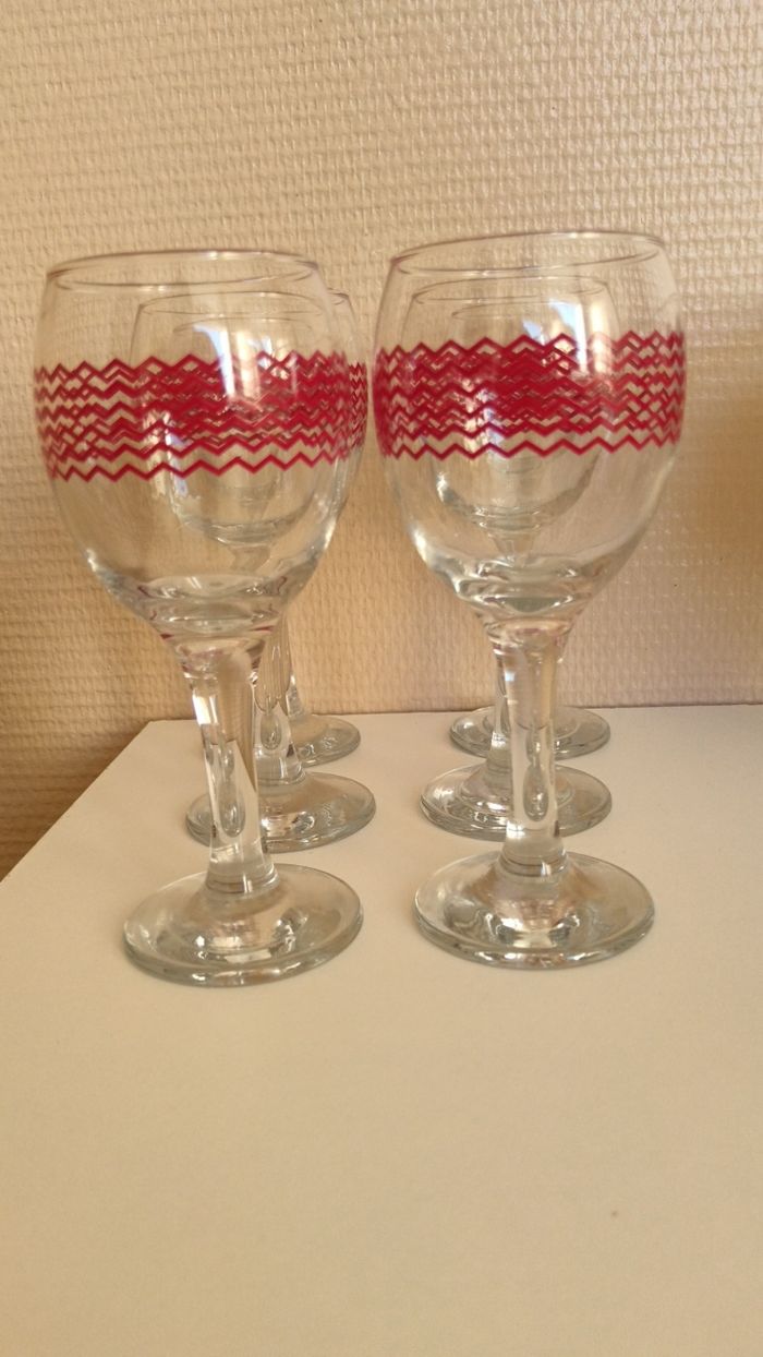 Lots 6 verre a pied