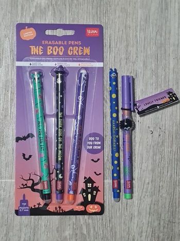 Legami Halloween 2025 effaçables + Araignée Lovely Friends Halloween 2025 + Monstre Neufs