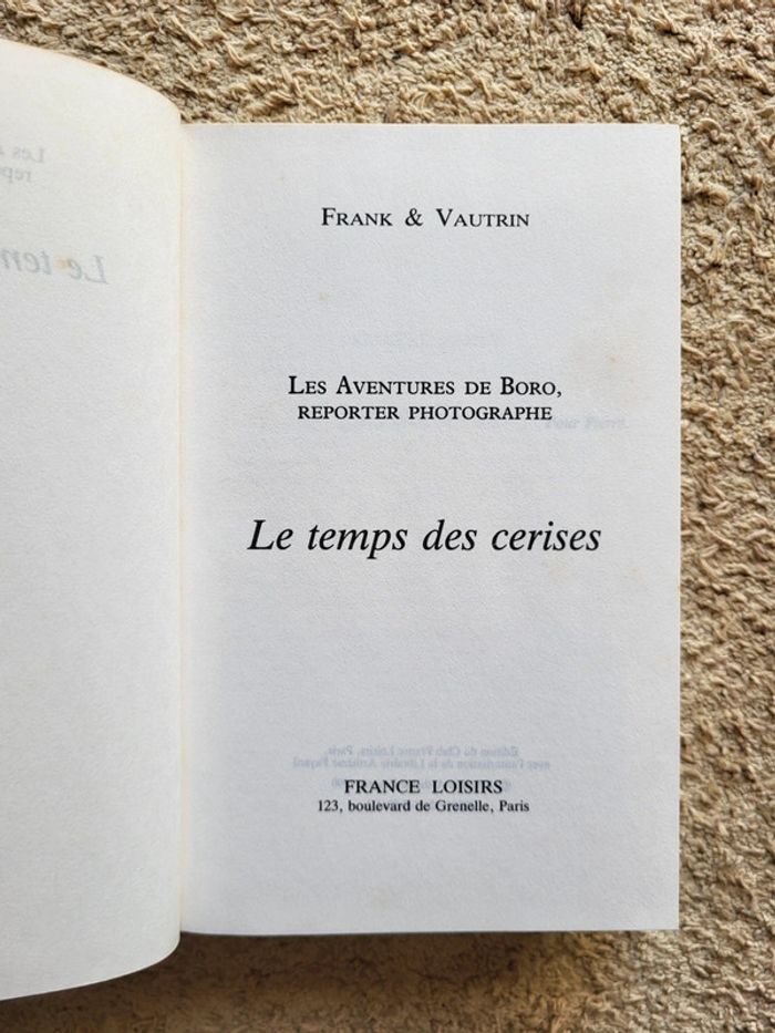 Roman Le temps des cerises de Franck & Vautrin - photo numéro 6