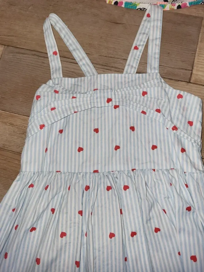 Robe bleu clair coeur - photo numéro 2