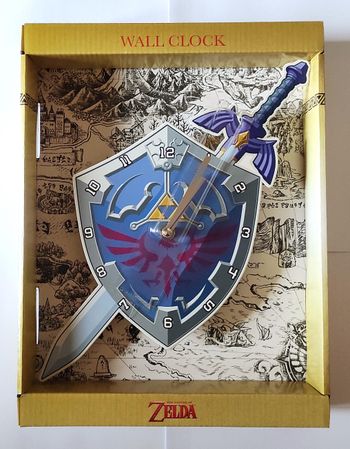 ZELDA - Shield & Sword - Horloge Murale Métal