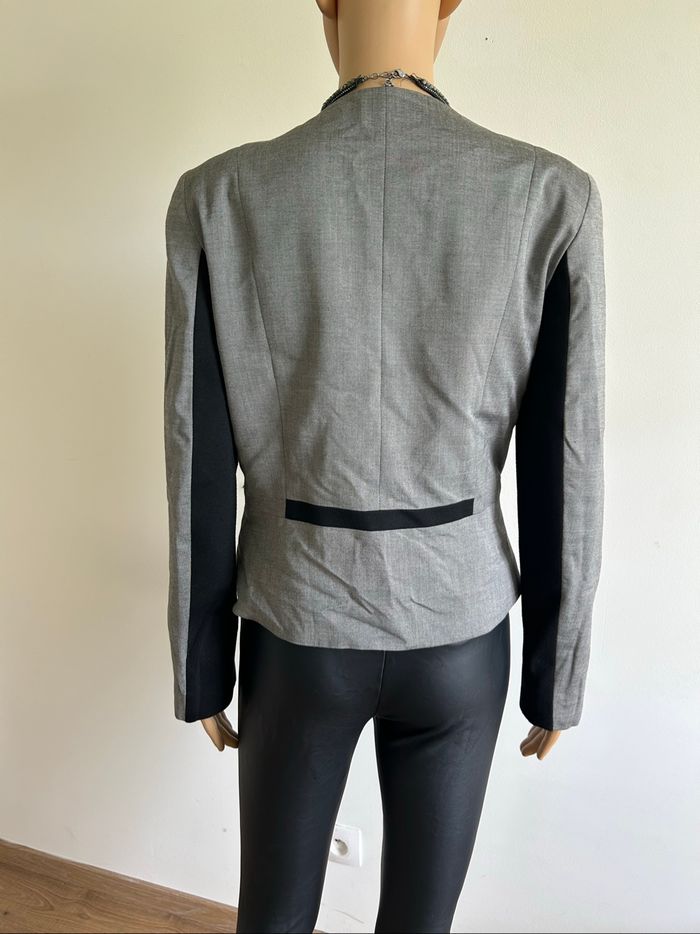 Blazer gris et noir Un Jour Ailleurs taille française 40 TBE - photo numéro 5