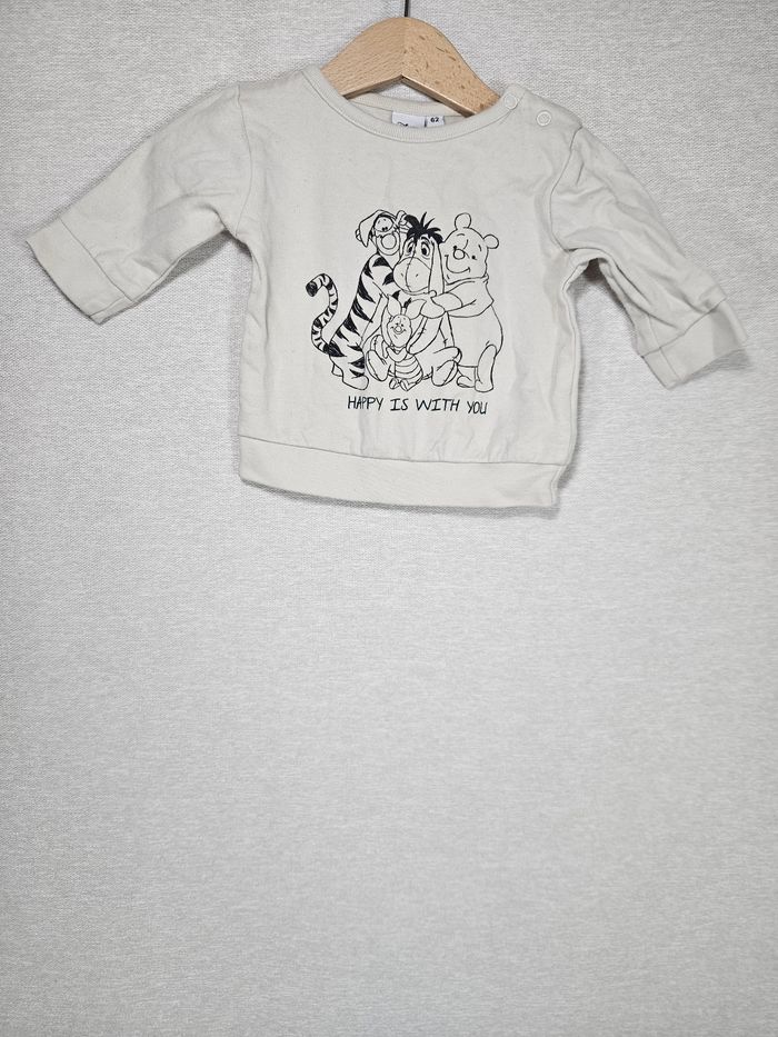 Pull winnie l'ourson  zeeman 62 cm