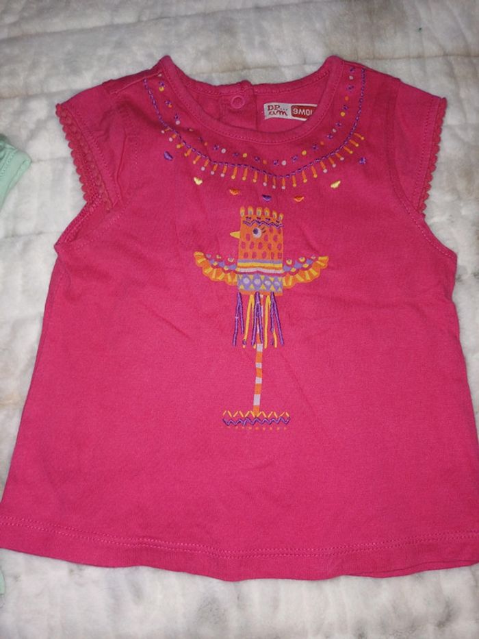 Superbe t shirt 9 mois été fille