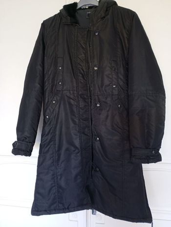 Manteau long noir femme Scott&fox