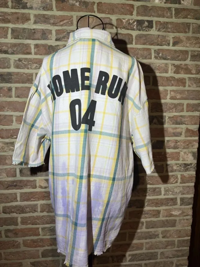 Chemise à carreaux manches courtes Berhka Taille M 100% Coton - photo numéro 12