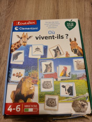 Jeu de loto animaux